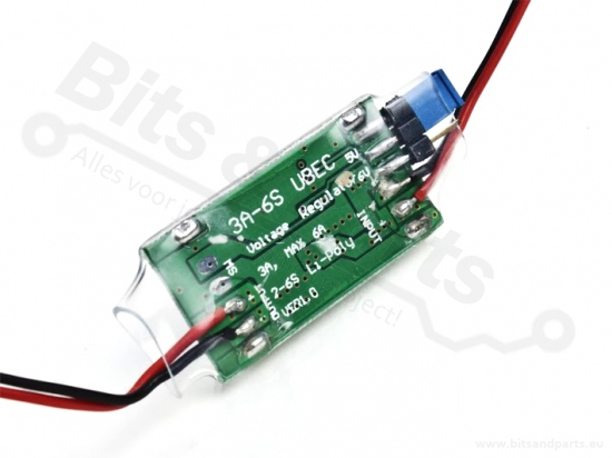 Spanningsconverter DC-DC UBEC - Uin: 5,5V-26V Uout:5/6V 3A 